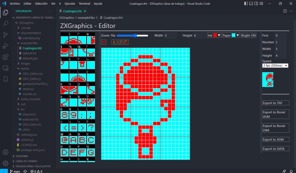 ZX Graphics Editor